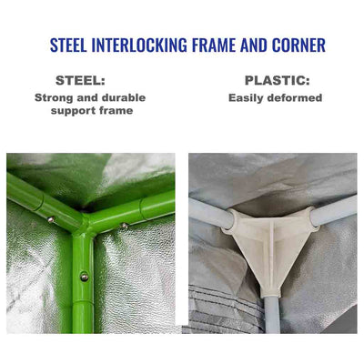 4x2 feet Grow Tent with strong metal frame and corners