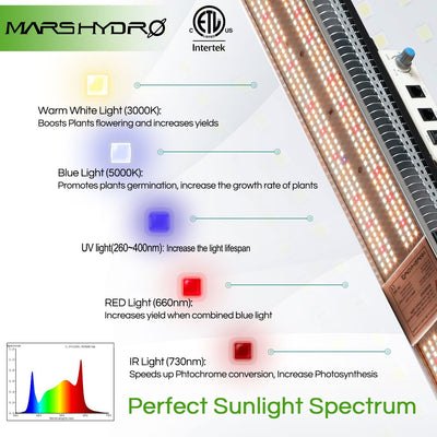 Mars Hydro 300W LED Grow Light (SP3000)