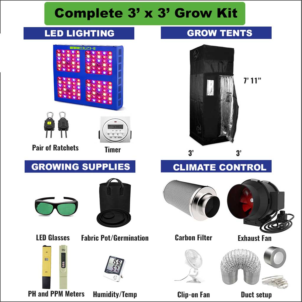 3' x 3' Complete Grow Kit