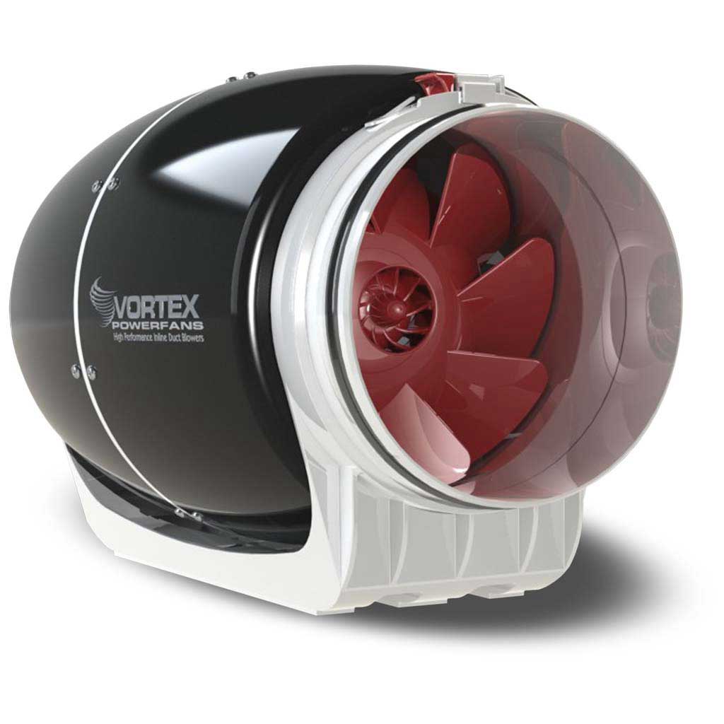 6” Vortex Ultra Quiet S-600 Inline Fan (340 CFM)