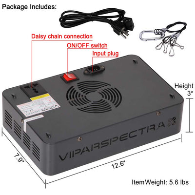 VIPARSPECTRA LED Grow Light includes hanging kit