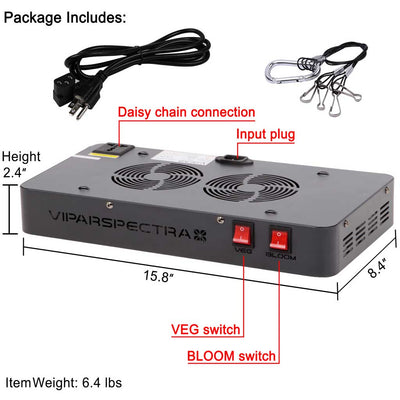 VIPARSPECTRA V450 LED Grow Light with Veg and Bloom Switch