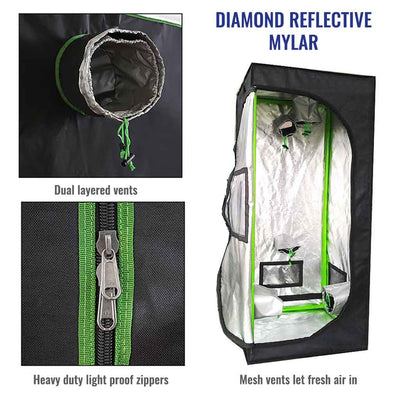4’ x 4’ Reflective and light proof Grow Tent