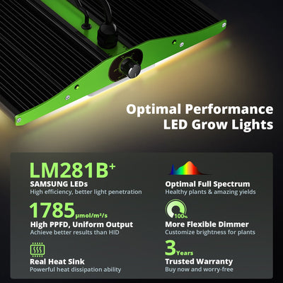 Viparspectra 2500W LED Grow Light PRO Series (P2500)