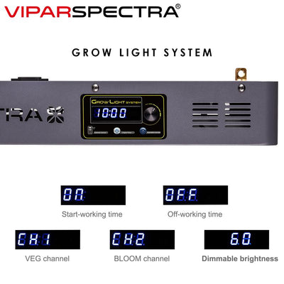 Viparspectra Timer Control 600W LED Grow Light (TC600)